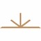 Ekena Millwork Saratoga Smooth Timber Gable Bracket, Western Red Cedar, 96"W x 36"H x 3 1/2"D x 3 1/2"F, 9/12 Pitch GBW096X36X0404SAR00SWR - alternate 1